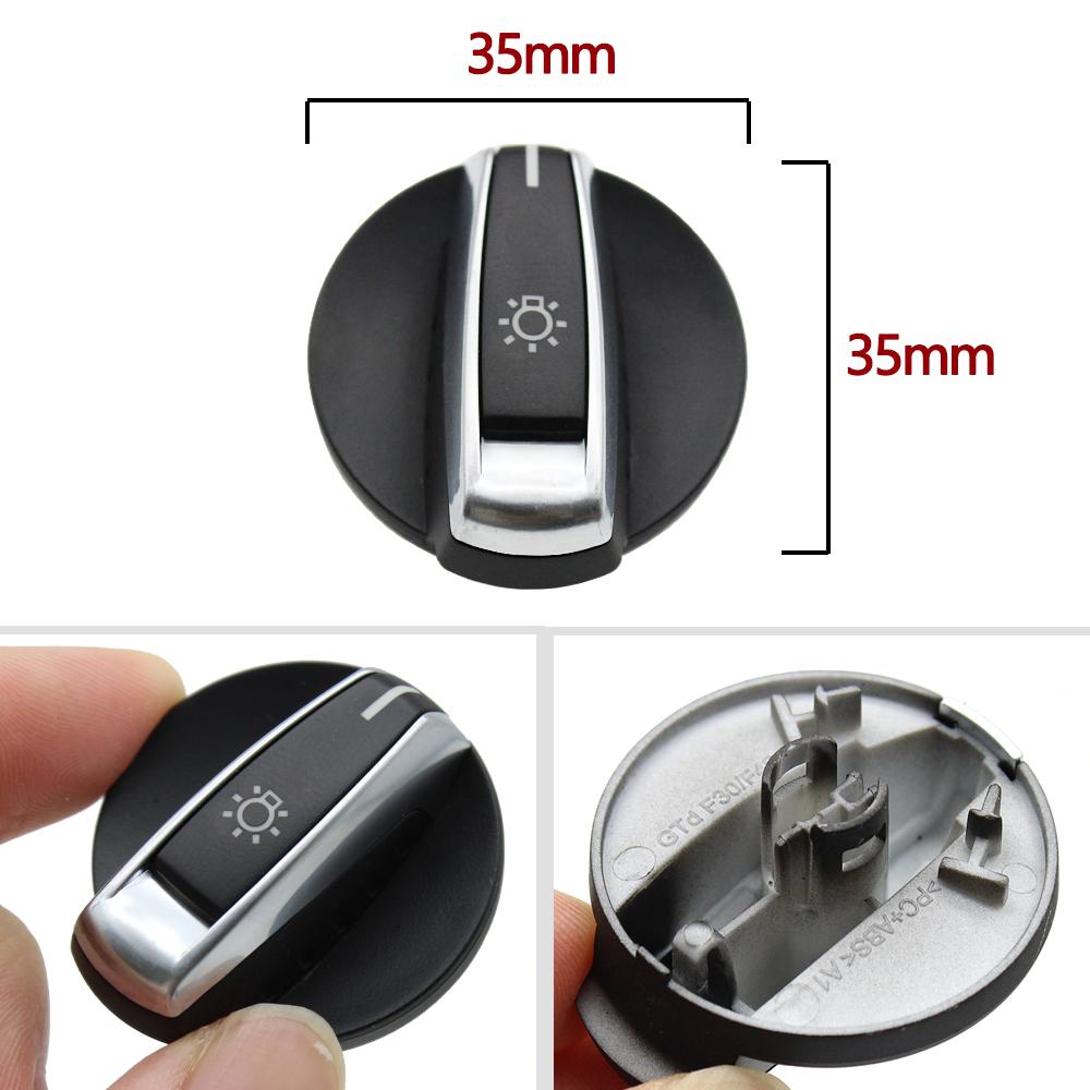 Head Lamp Rotary Headlight Switch Foglight Button Cover For BMW 1 2 3 4 X1 X2 Series F21 F46 F30 F31 F34 F35 61319265300