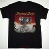 Gorący Status Quo Band Czarny 100% Bawełna Koszulka sIZE s Do 4XL vintage Prana Oddychająca markowe ubrania Codzienny Unisex Wygodny