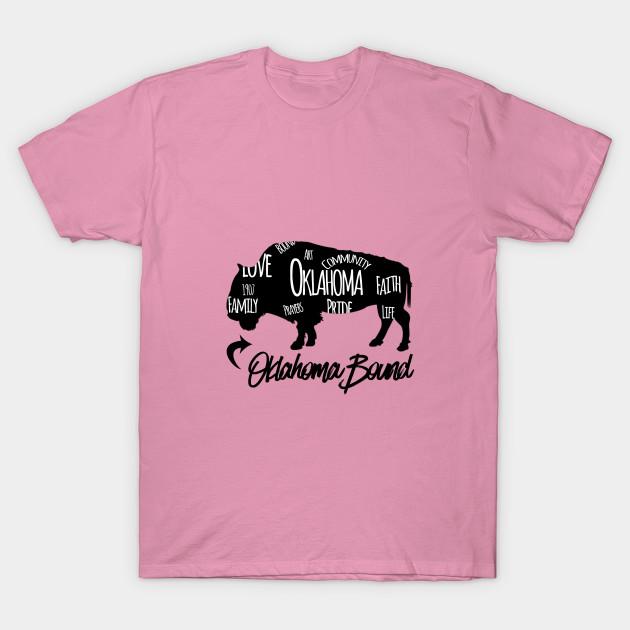 T Shirt Women Oklahoma Bound Harajuku Print Kawaii Tshirt Summer Short Sleeve Female T-Shirt Top Tee