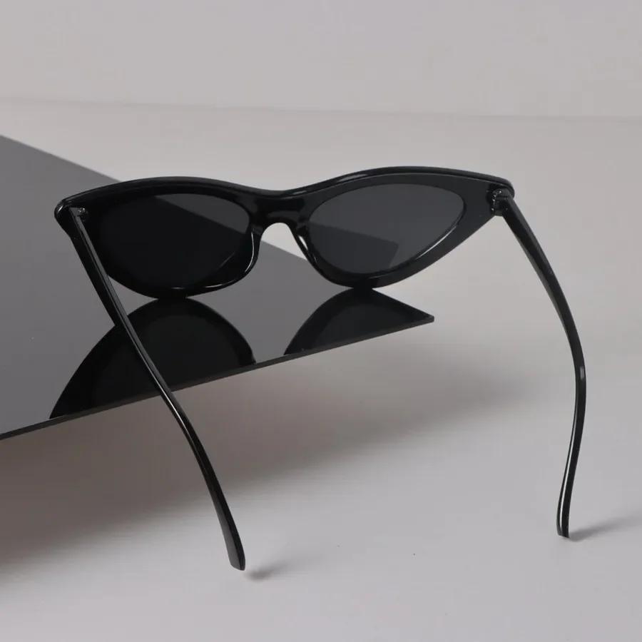 Fashion Sunglasses Women Men Cat Eye Mirror Small Brand Designer Black Sun Glasses Trendy Eyewear Unisex Sexy Classic