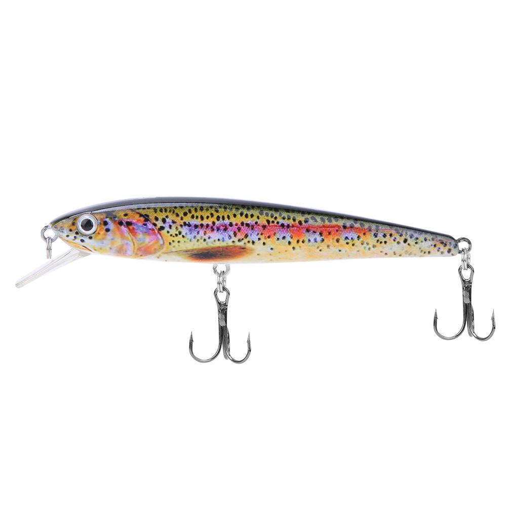 11CM Plastic 3D Fish Eye Minnow Lifelike Artificial Hard Bait Fishing Lures Tackle Accessory