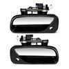 Exterior Door Handle For 1993-98 Toyota T100 Front LH+RH Black &Chrome TO1311135