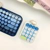 Mofii Bezdrátová numerická klávesnice, Barevná retro mini přenosná numerická klávesnice, 2.4G bezdrátová externí klávesnice pro počítač