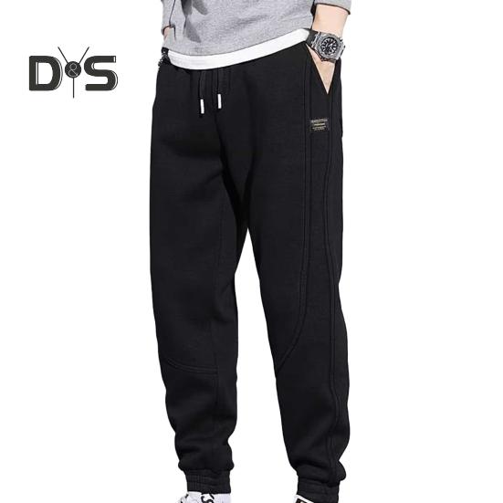 Loose Casual Pants Pockets Stylish Solid Color Running Sport Pants