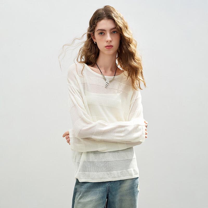 Chuyu Women's Lyocell Round Neck Loose Knit Top