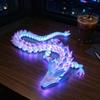 Flexible Dragon Figure for Desk Decor 3D Printed Glow in the Dark Fidget Toy, Articulated Non-toxic Plastic Toy Desktop Ornament Kids and Adults,