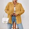 Camicie da Donna in Garza di Cotone Mussola Top Casual con Collo a Revers Manica Lunga Bluse Eleganti da Ufficio per Donne Blusas