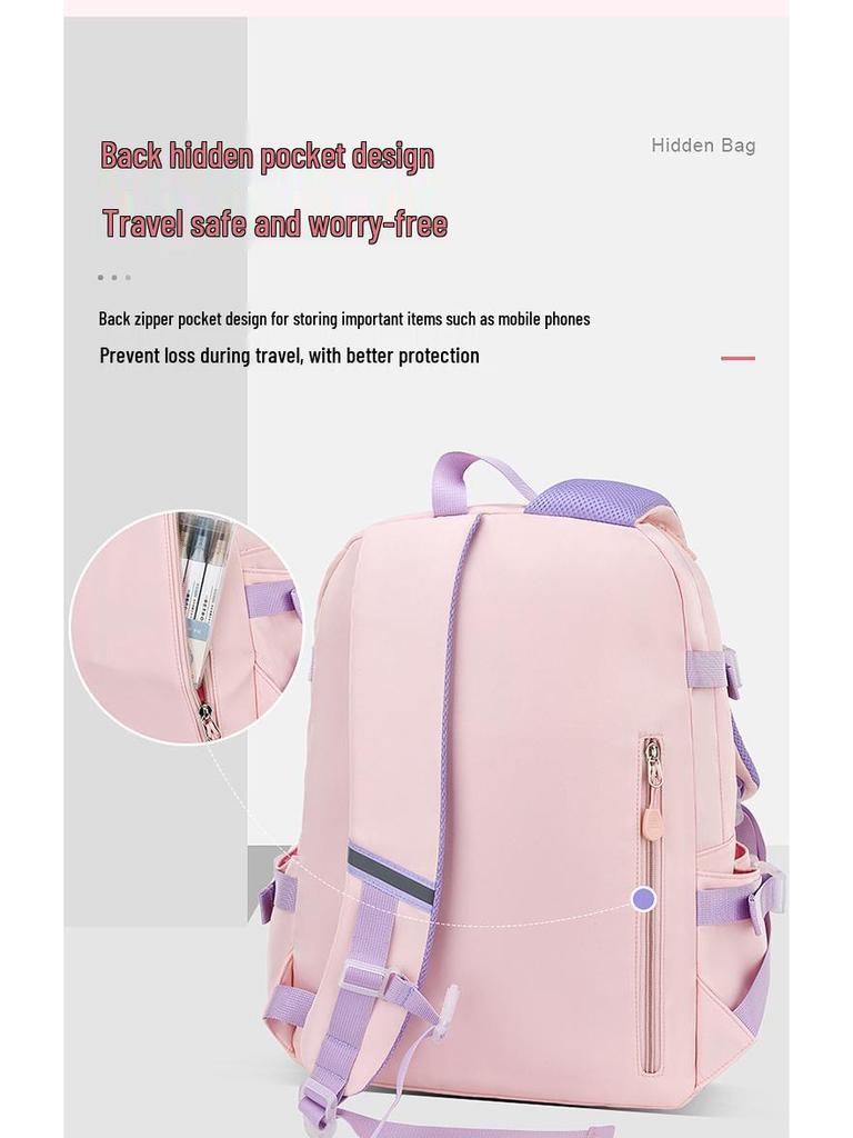 Quicksand Style Backpack for Girls - Suitable for Elementary to Junior High Students