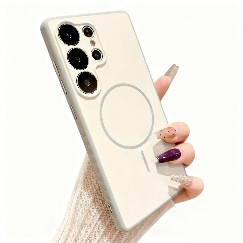 case for Samsung S26 S25 S24 S23 S22 ultra Matte skin magnetic suction protective case full coverage Wireless Charging plain
