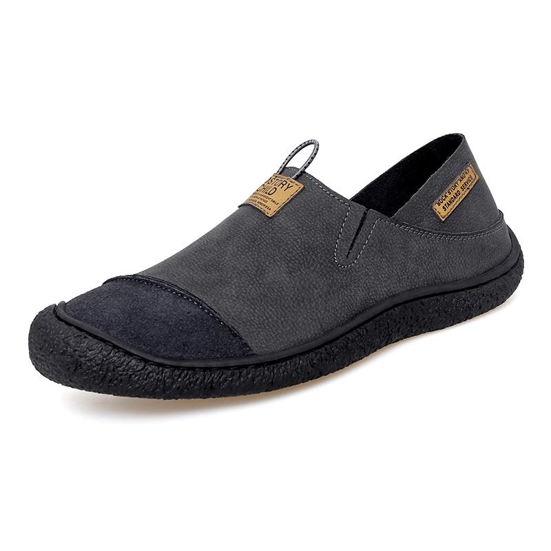 Herren Slipper Handgefertigt Lässige Lederschuhe Slip-on Fahrschuhe Mokassins