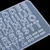 Keychain UV Epoxy Resin Crafts Letters Resin Mold Jewelry Making Tools Casting Molds Silicone Mould