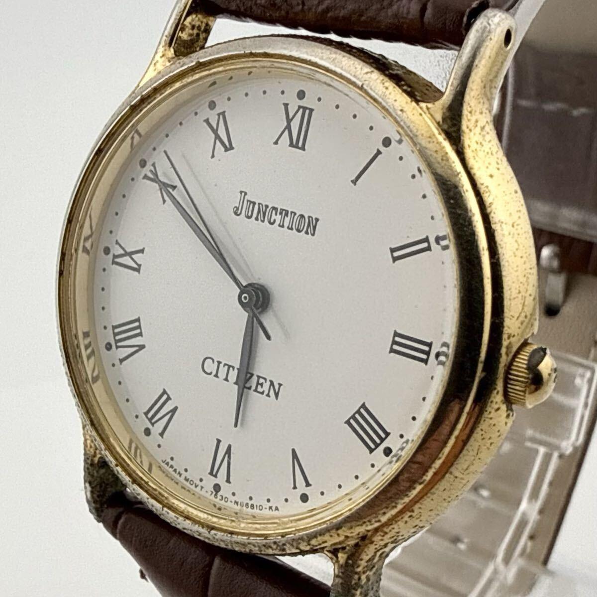 CITIZEN Citizen JUNCTION 7630-S34286 Men s Watch Quartz Working Item Battery Replaced [L49]