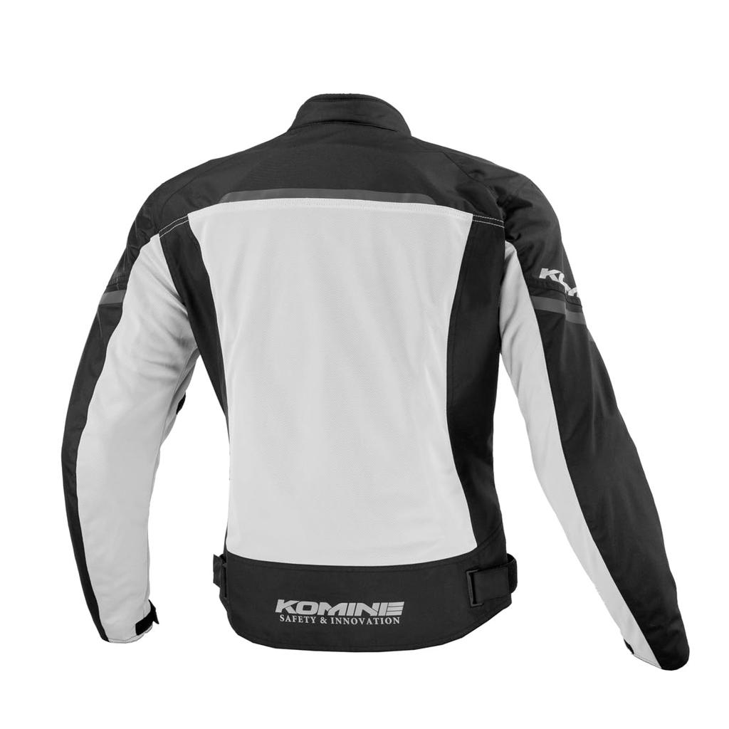 Motorcycle Jacket Protective Half Mesh Jacket Silver Black M [KOMINE] JK-1463 07-1463 Men's