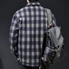 Amerikanische Retro Karomuster Herren Daunenjacke: Winterkollektion 2025 - Warme High-End-Oberbekleidung mit Revers