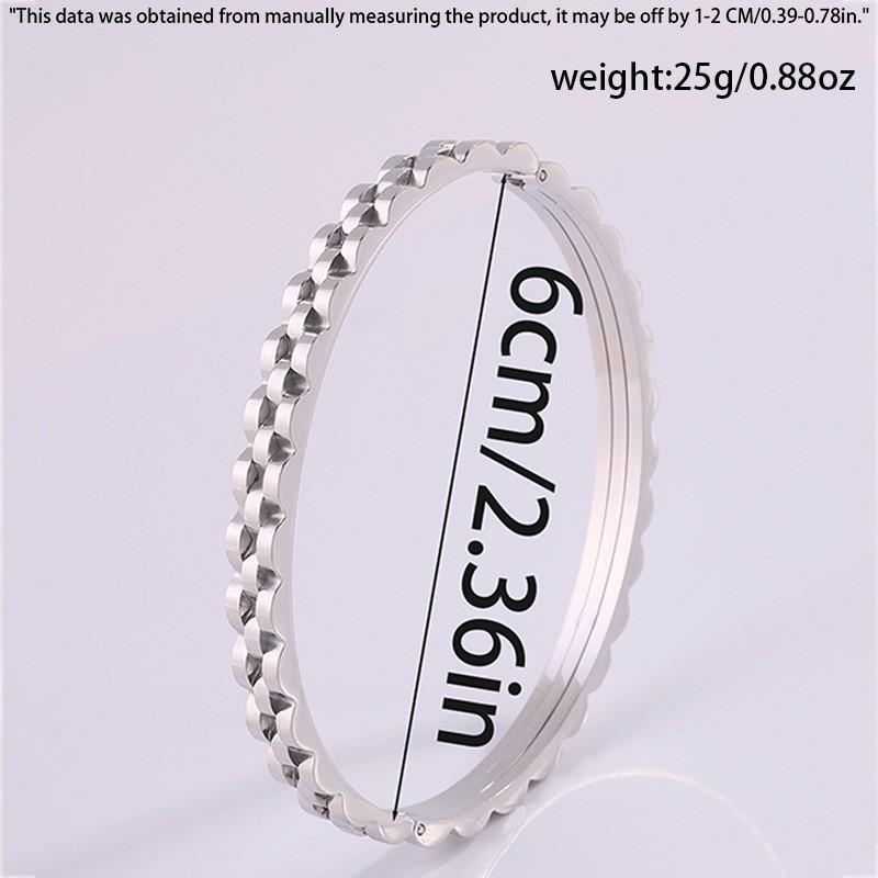 Starry Sky Silver Titanium Steel Bracelet for Women - High-End, Versatile, Full Diamond, Non-Fading Fashion Accessory