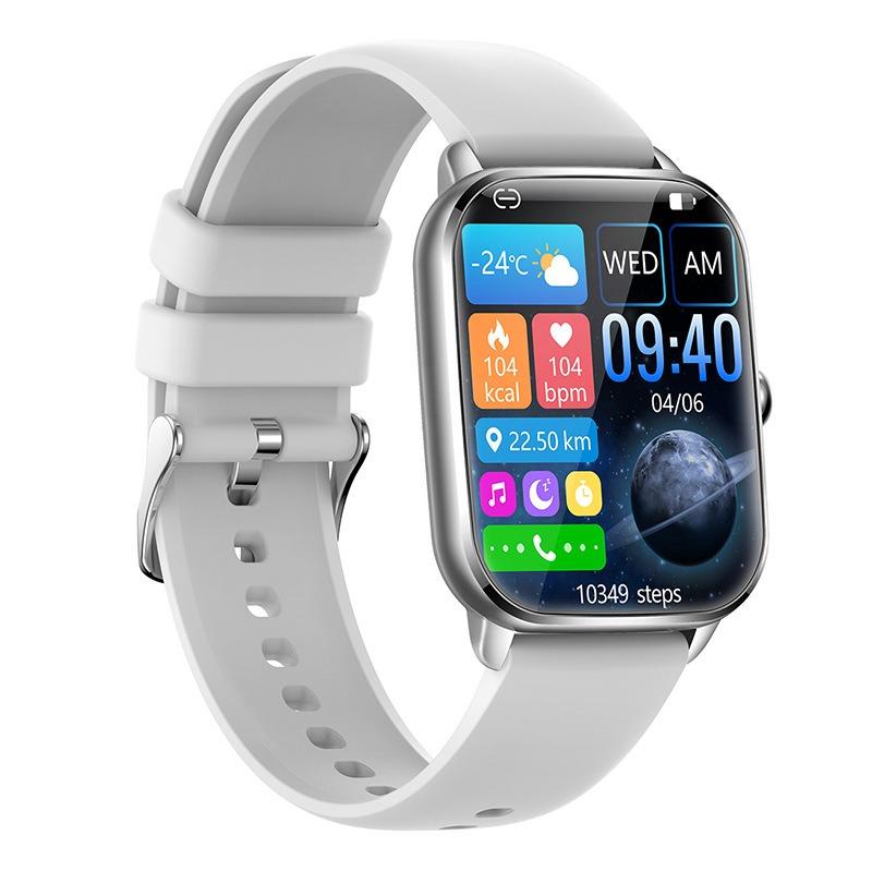 Large Screen Female Smart Watch Heart Rate Blood Pressure Smart Bracelet Bluetooth Call Voice Assistant Waterproof
