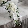 Waterfall Bridal Bouquet Low Maintenance Trailing Keepsake Decorative Arrangement for