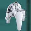 Square Brass Exposed Shower Faucet Mixer
