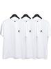 Set of 3 Men's White T-Shirts Point X Mini X XXL