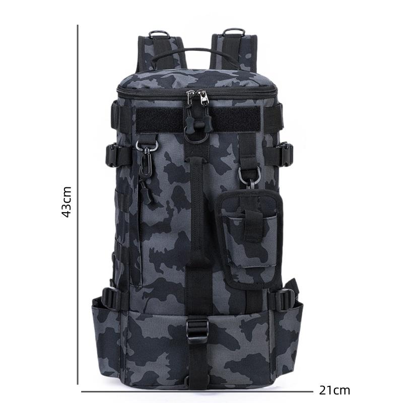 Multifunctional Fishing Tackle Backpack Waterproof Outdoor Bag with Rod Holders Durable Design For Camping Hiking Trave