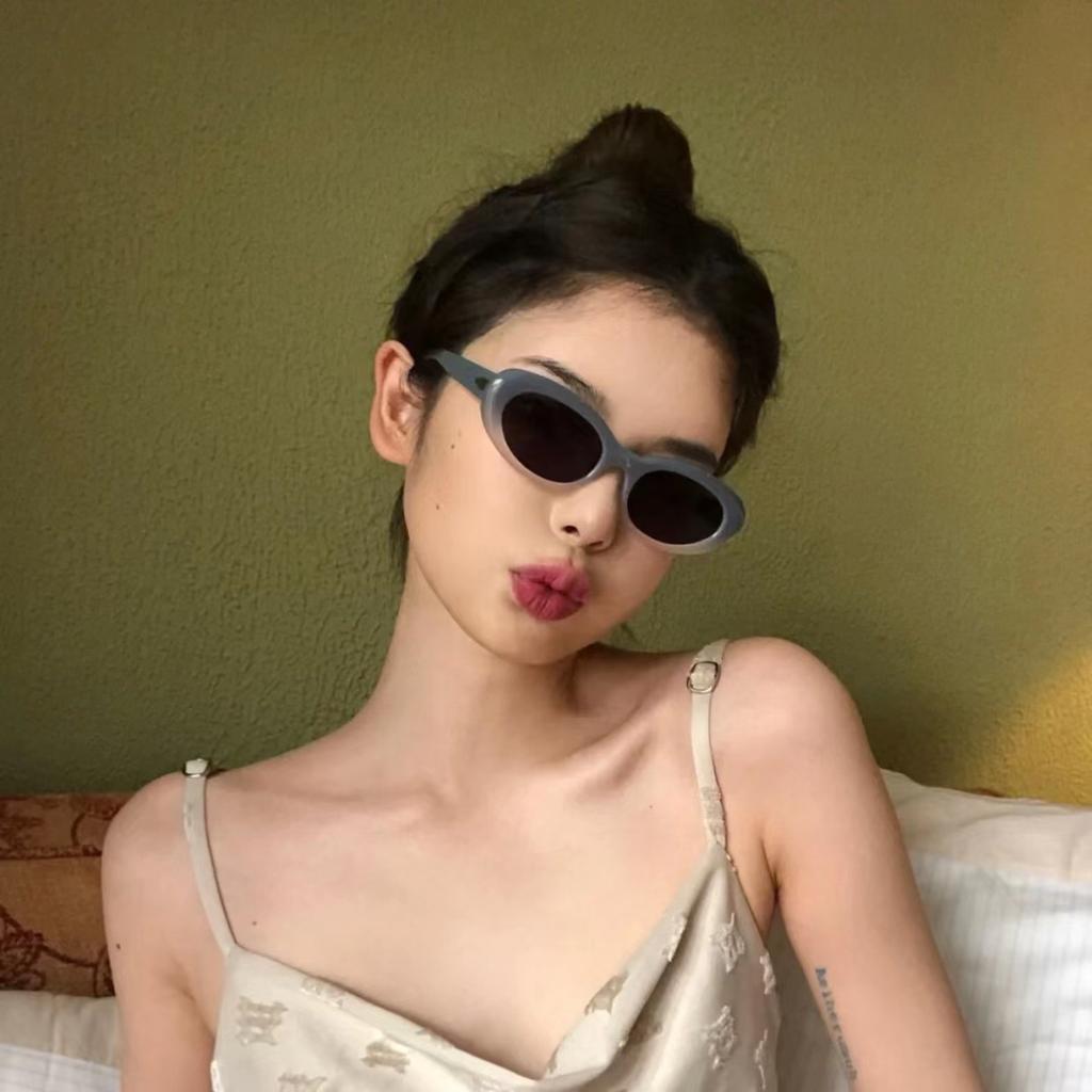 Oval Shape Women'S Sunglasses New Fashion Uv400 Protection Sun Glasses Men High Quality Women Sunglass