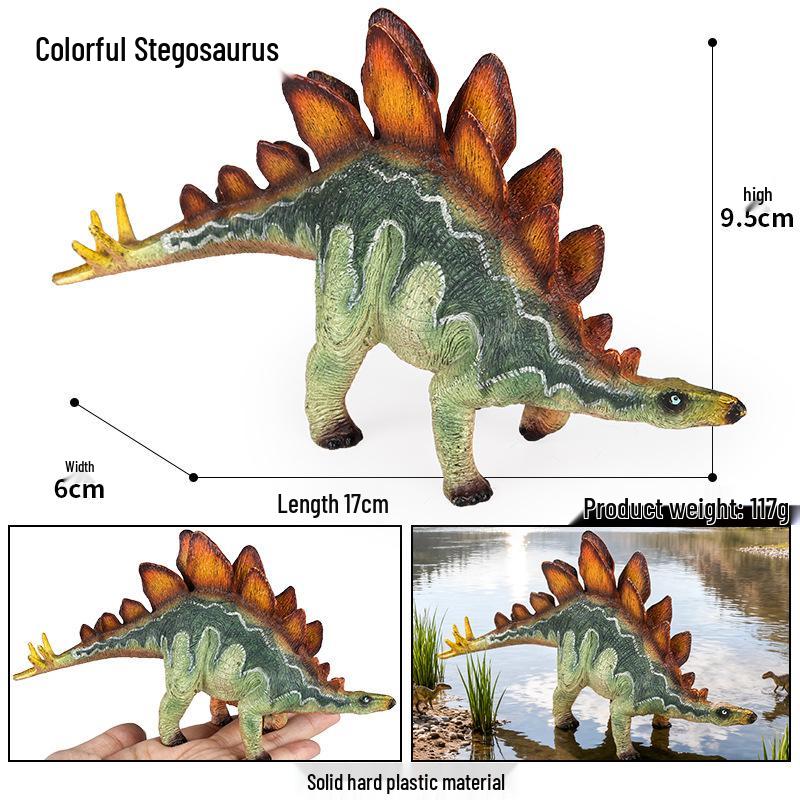 Jurassic Dinosaur Simulation Model: Stegosaurus, Mosasaurus, Pterodactyl, Triceratops, T. Rex, Allosaurus.