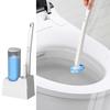 Toilet Bowl Brush Household Washing Tool With Replacement Heads Toilet Bowl Cleaner Brush And Holder For Tub Sink Brick Bathroom