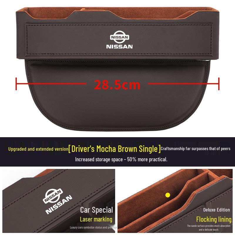 Nissan Car Seat Gap Organizer for Bluebird, Sylphy, Qashqai, Tiida, Teana