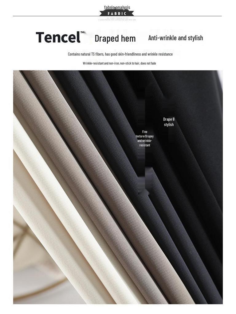 2026 Spring/Summer Women's High-Waisted Wide-Leg Floor-Length Pants