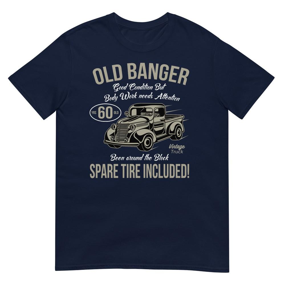 60th Birthday Vintage Old Banger 60 Years Old Unisex Gift Retro Tshirt S