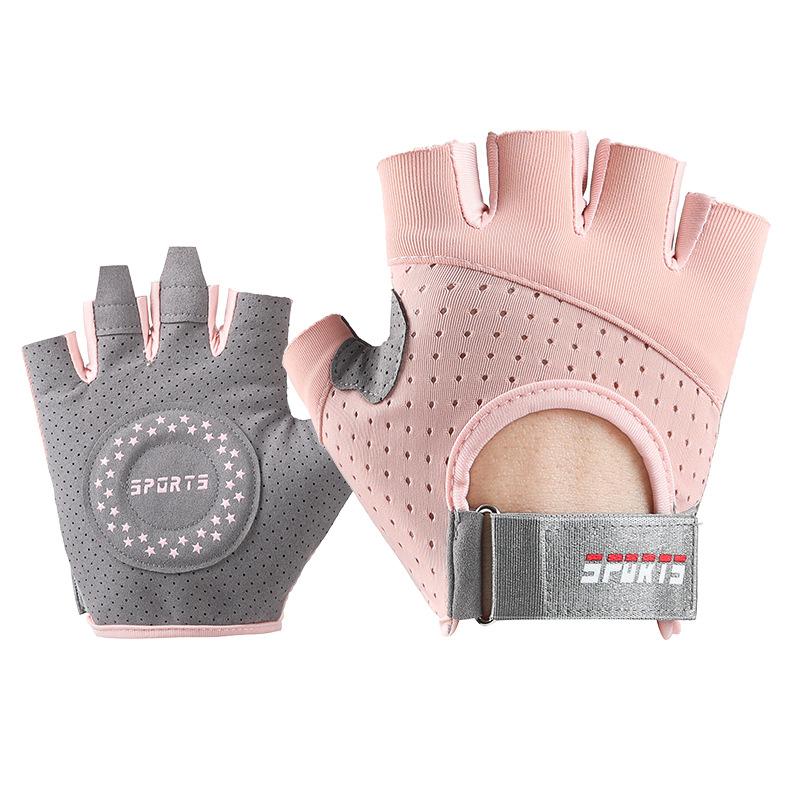 Women's Fitness Gloves for Summer Thin Non Slip  Wear Resistant  Iron Resisting Exercise Anti Cocooning Half Finger Men's Sports Cycling Gloves