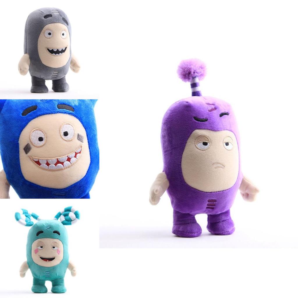 Adorable Oddbods 23cm Plush Soft Cuddly Toy Newt Bubbles Pogo Zee Jeff Fuse Slick Doll