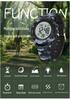 Sanda Youth Camouflage Luminous Multifunctional Waterproof Sports Watch