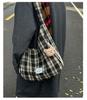 Lightweight Retro Plaid Tote Bag - Versatile, Large Capacity for Class, Shopping, or Commute