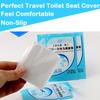 100 PCS Travel Disposable Toilet Seat Cover Individually Wrapped Fit for Kids Potty Training and Adult, Road Trips, Airports,Hot