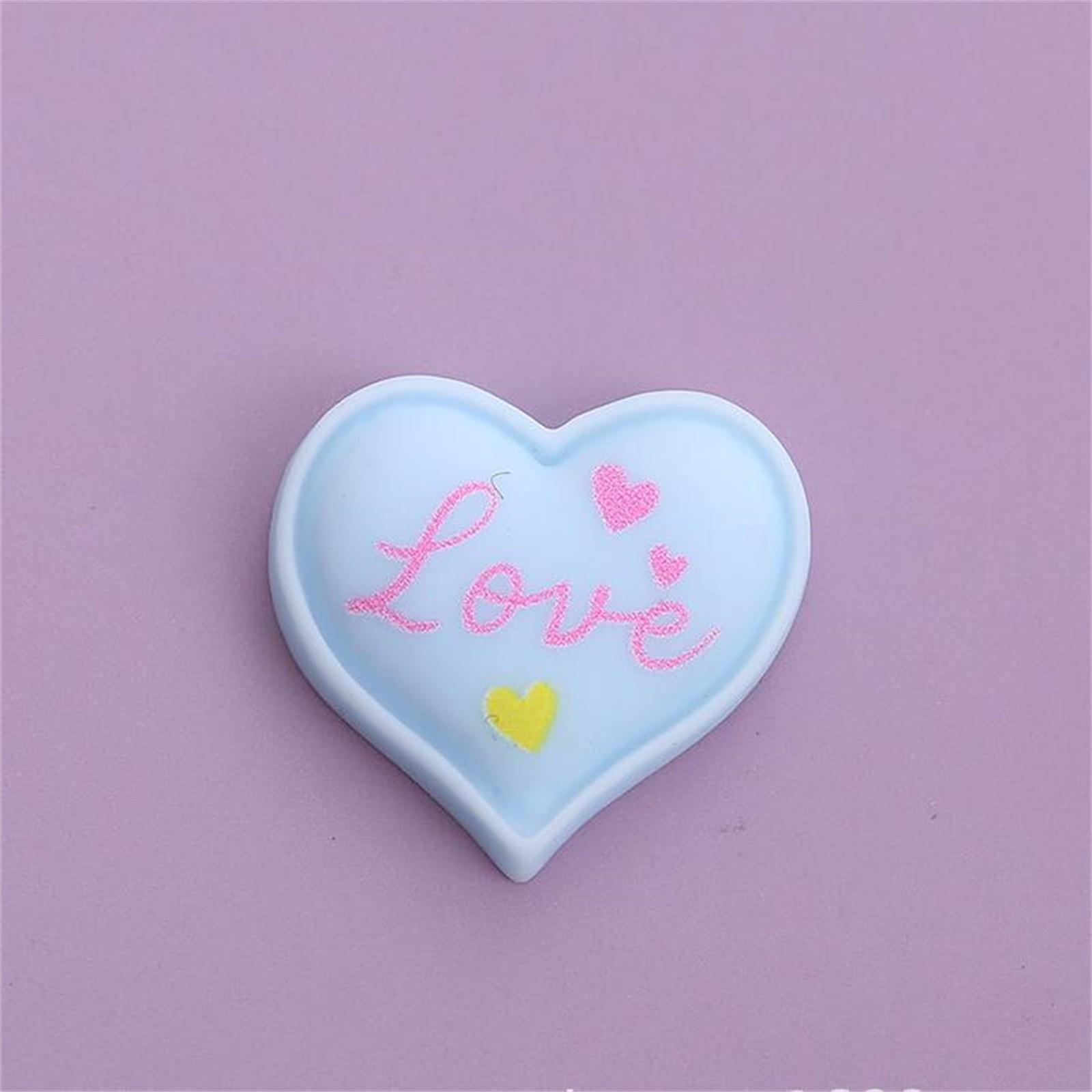 

Смешайте 20 любовных смоляных кабошонов с плоской задней частью, чтобы сделать украшения для скрапбукинга, аксессуары своими руками One Size синий