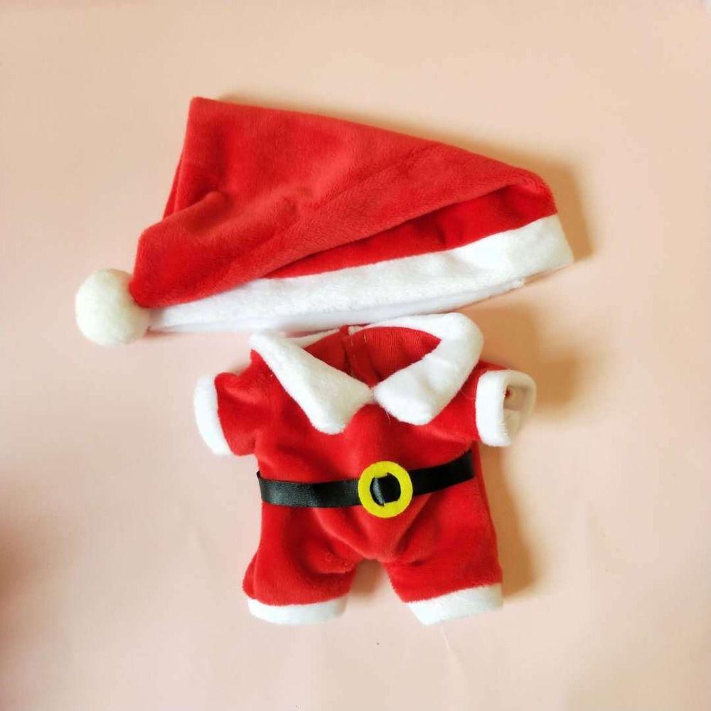 Elk Santa Claus Cotton Doll Dress Reindeer Xmas Cotton Doll‘s Clothes Cotton Stuffed Doll