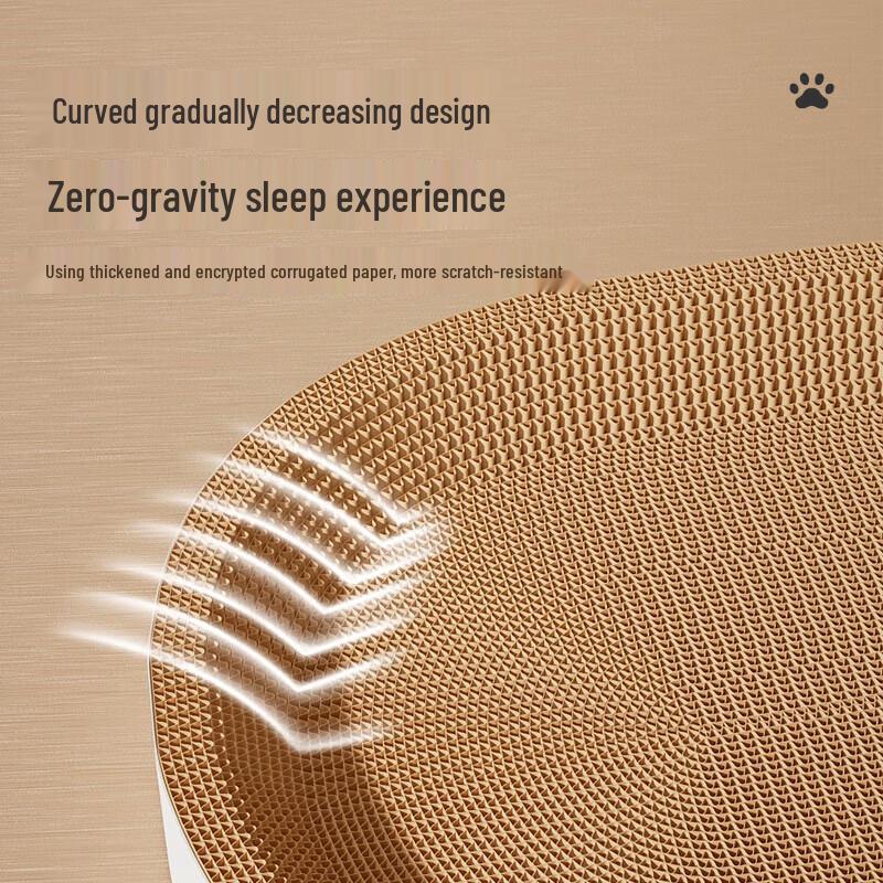 Oval Corrugated Cat Scratching Nest