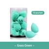 10 pcs/set Mini Beauty Egg Makeup Sponge Cosmetic Puff Dry Wet Makeup Sponge Puff Cushion Foundation Powder Make Up Accessories