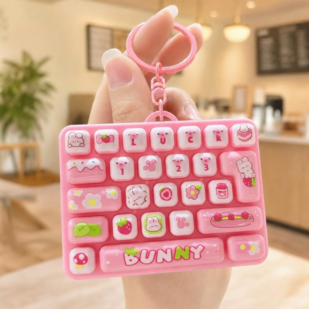 Animals Fingertip Button Keyring Mini Stress Relief Fidget Toy Backpack Decor