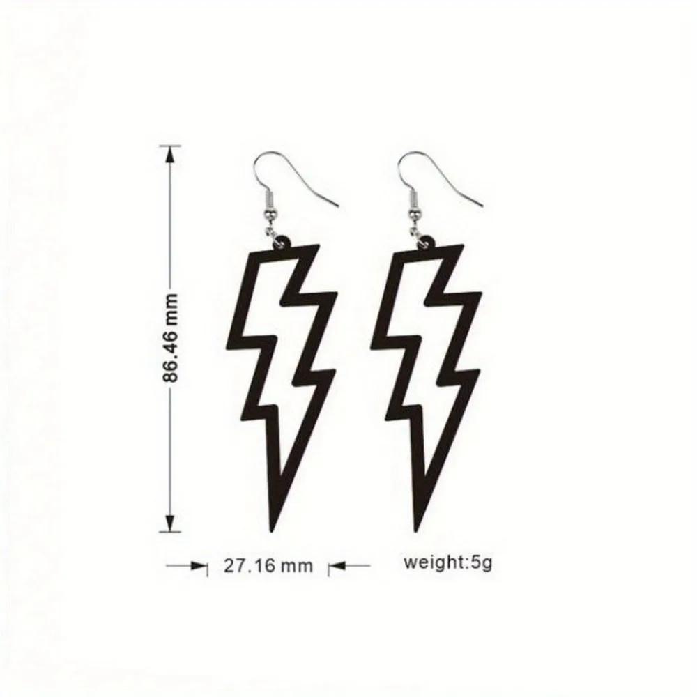 Acrylic Lightning Drop Earrings for Women Dangle Earrings Girls Party Jewelry Gifts