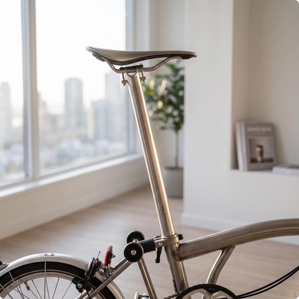Lightweight Titanium Seatpost Precision-Machined Cycle Long-Lasting