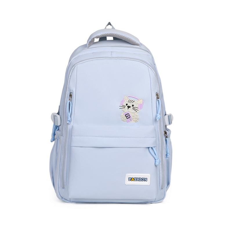 Schoolbag Contrasting Color Small Fresh Backpack Female Cartoon Cute Large Capacity High Value Backpack Primary School Junior High School Students