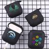 Süßes Genshin Impact Logo Mit Haken Für Airpod Pro 3 Pro2 Schwarze Schutzhülle Weiche Hülle für Apple Airpods 2 1 Kopfhörerhüllen