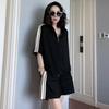 Summer Gothic Street Style Shorts Suits Women Casual Sports Jogger Loose Shorts Two Piece Sets Casual Y2k Harajuku Polo T-shirts
