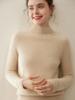 Women's Cashmere Half-High Collar Loose Pullover Knitwear - Thick, Warm, Solid Color for Autumn/Winter