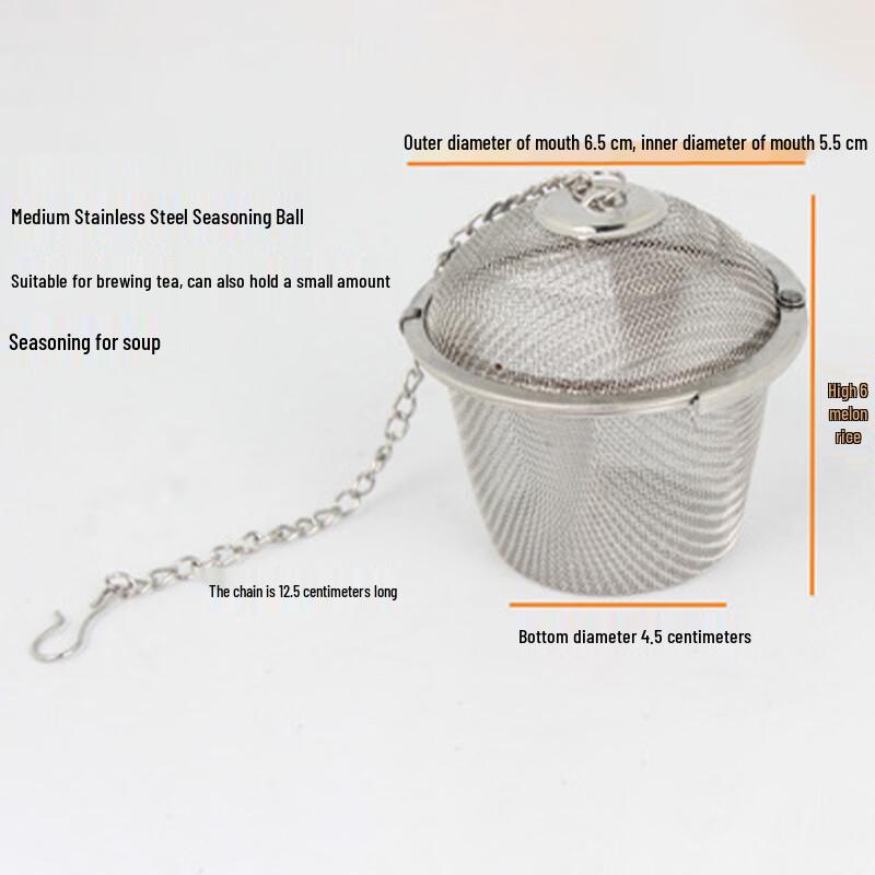 Stainless Steel Seasoning & Tea Infuser Balls (3-Pack, Large)