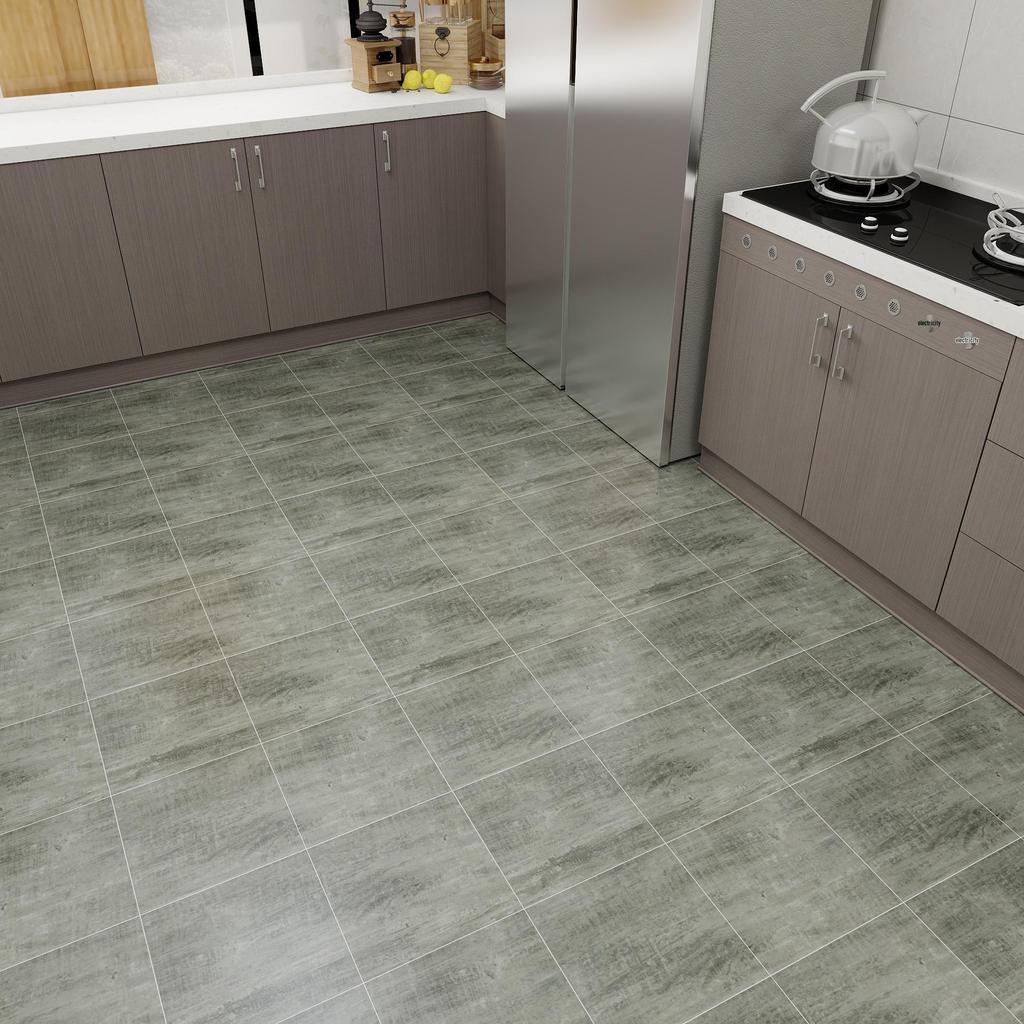 PVC Self-Adhesive Waterproof Stone Plastic Floor Sticker for Bathroom and Kitchen