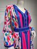 AB314 Vestido Abaya do Oriente Médio com Estampa 2023 e Conjunto Hot Drill