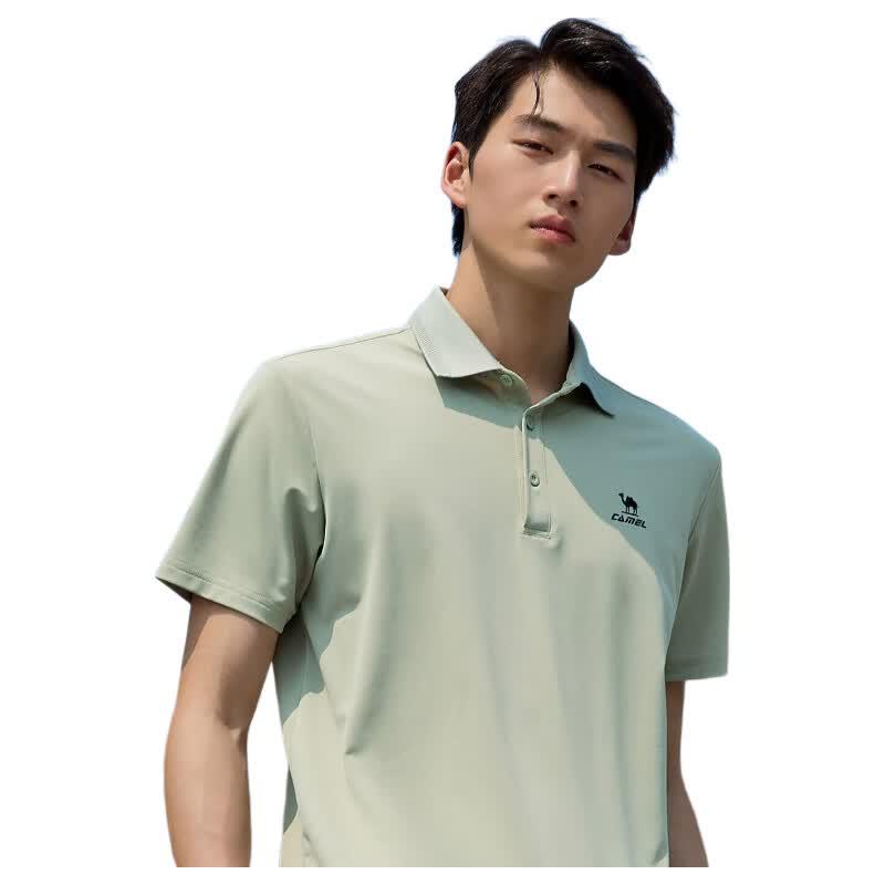 Camel Men's Short Sleeve Polo Shirt